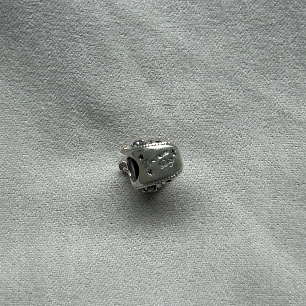 Star & Crescent Moon Charm in Sterling Silver - Picture 5 of 5